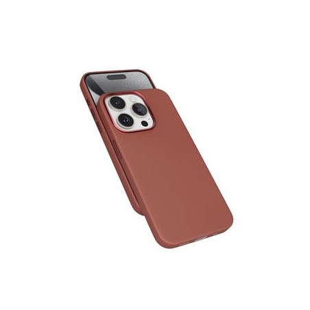 Epico Mag+ kožený kryt iPhone 15 Pro - hnědá