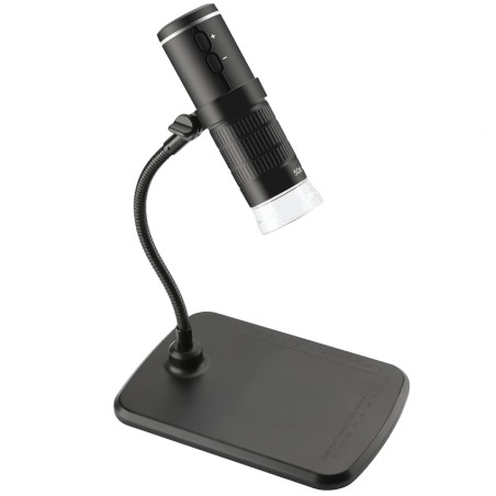 W-Star Digitální WiFi mikroskop WSF210, FHD 1000x, přísvit stojan černá Android, Win, Mac