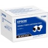 Epson originální toner C13S050751, black, 14600 (2x7300)str.