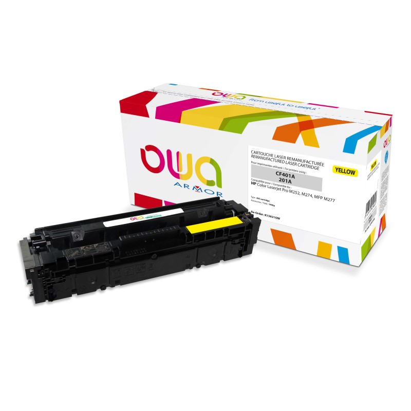 OWA Armor toner kompatibilní s HP CF402A, 1400st, žlutá/yellow