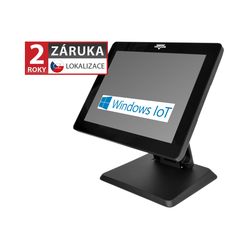 Virtuos BPOS BP-1588, 15" LCD LED, 400 cd/m2, i3-1011U, 8GB RAM, 256GB SSD, Win11 IoT, černý