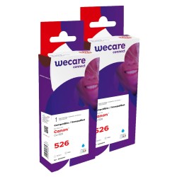 WECARE ARMOR sada ink kompatibilní s CANON CLI526C 2x10,5ml,modrá,CLI-526 C