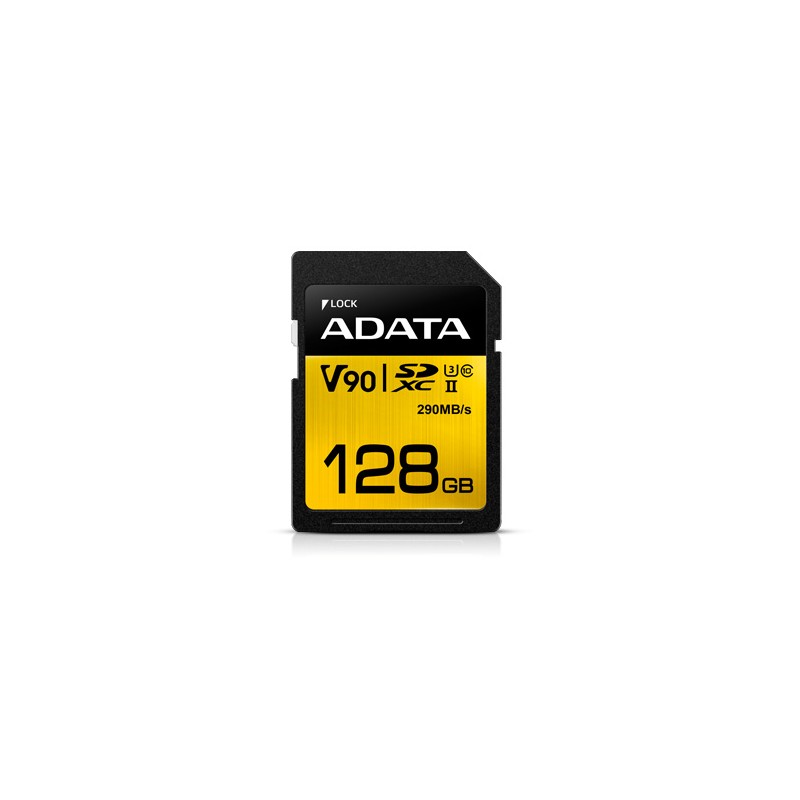 ADATA SDXC karta 128GB UHS-II U3 Class 10, Premier One (R: 290MB / W: 260MB)