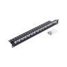 19" modulární patch panel pro max.24 keystonů