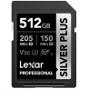 Lexar paměťová karta 512GB Professional SILVER PLUS SDXC™ UHS-I, čtení/zápis: 205/150MB/s