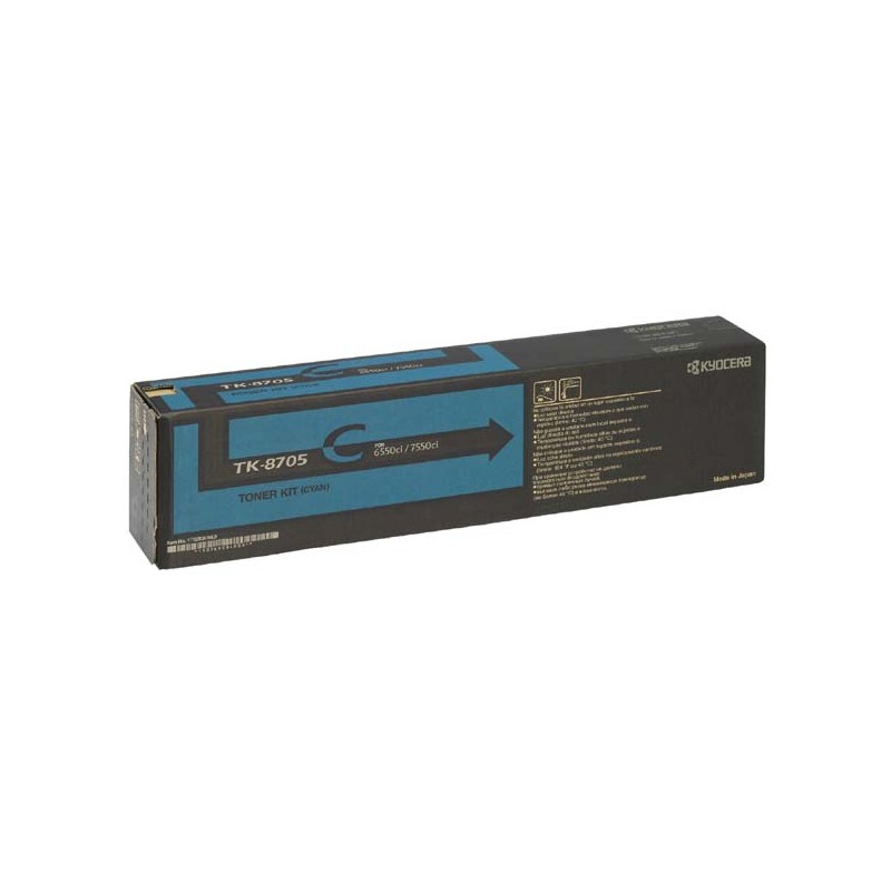 Kyocera Toner cyan na 30 000 A4 (při 5% pokrytí), pro TASKalfa 6550/6551/7550/7551ci
