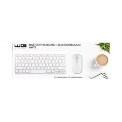 WG - Bluetooth klávesnice s myší, bílá