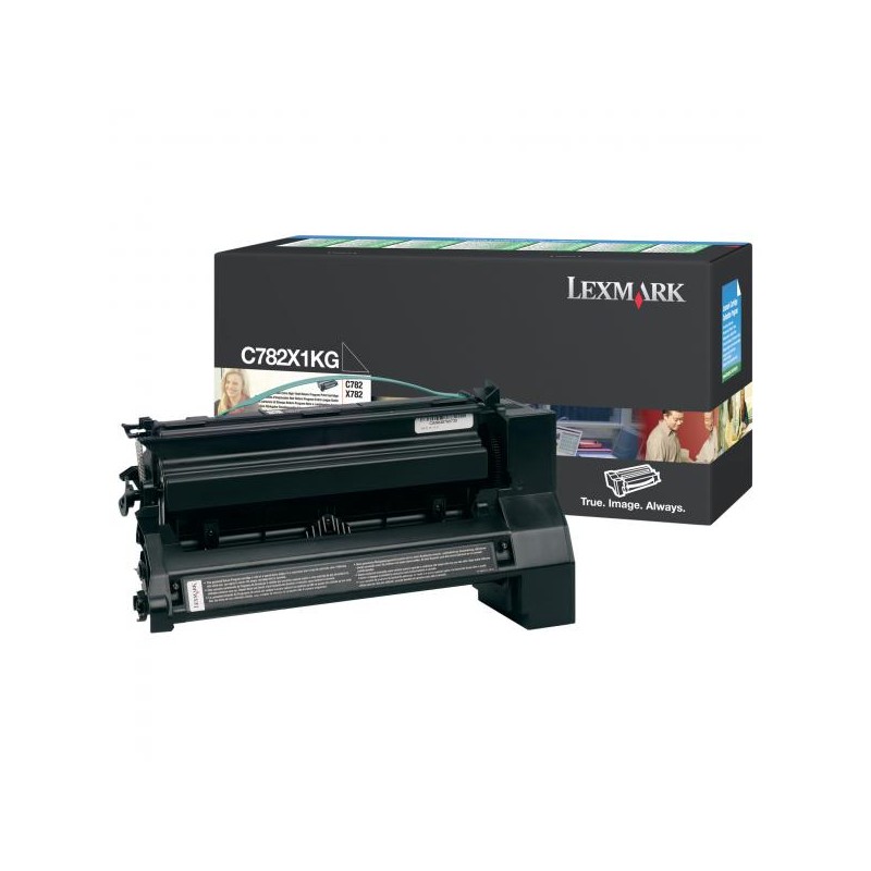 Lexmark originální toner C782X1KG, black, 15000str., return