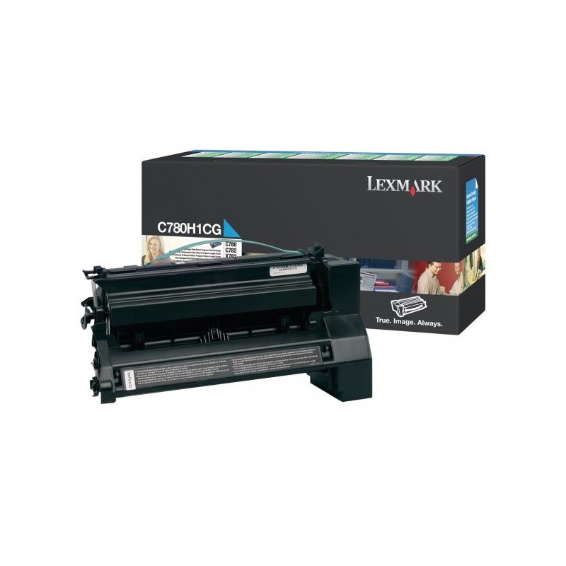Lexmark originální toner C780H1CG, cyan, 10000str., return