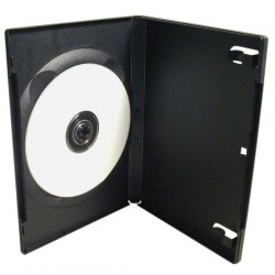 Box na 1 ks DVD, černý, 14mm, 100-pack, cena za 1 ks, DOPRODEJ