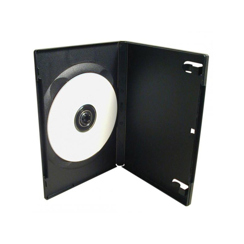 Box na 1 ks DVD, černý, 14mm, 100-pack, cena za 1 ks, DOPRODEJ
