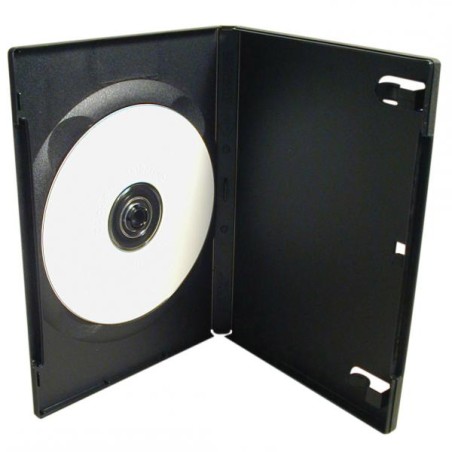 Box na 1 ks DVD, černý, 14mm, 100-pack, cena za 1 ks, DOPRODEJ
