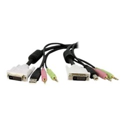 4-in-1 USB DVI KVM Switch Cable w/Audio, 4-in-1 USB DVI KVM Switch Cable w/Audio - DVID4N1USB15