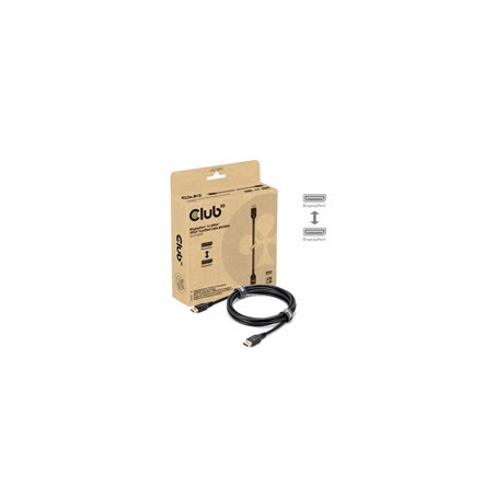 Club3D Kabel DisplayPort 2.1 na DisplayPort 2.1, VESA DP54, 4K240Hz/8K120Hz (M/M), 3m, černá