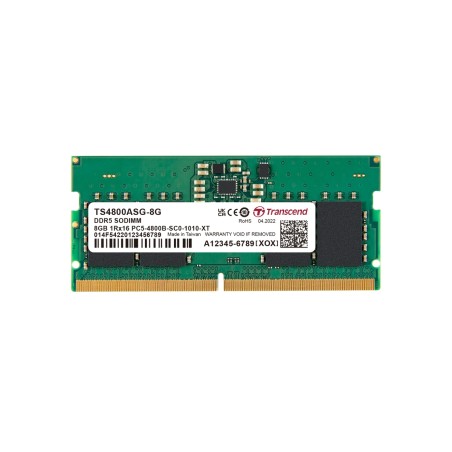 TRANSCEND SODIMM DDR5 8GB 4800MHz JM 1Rx16 1Gx16 CL40 1.1V