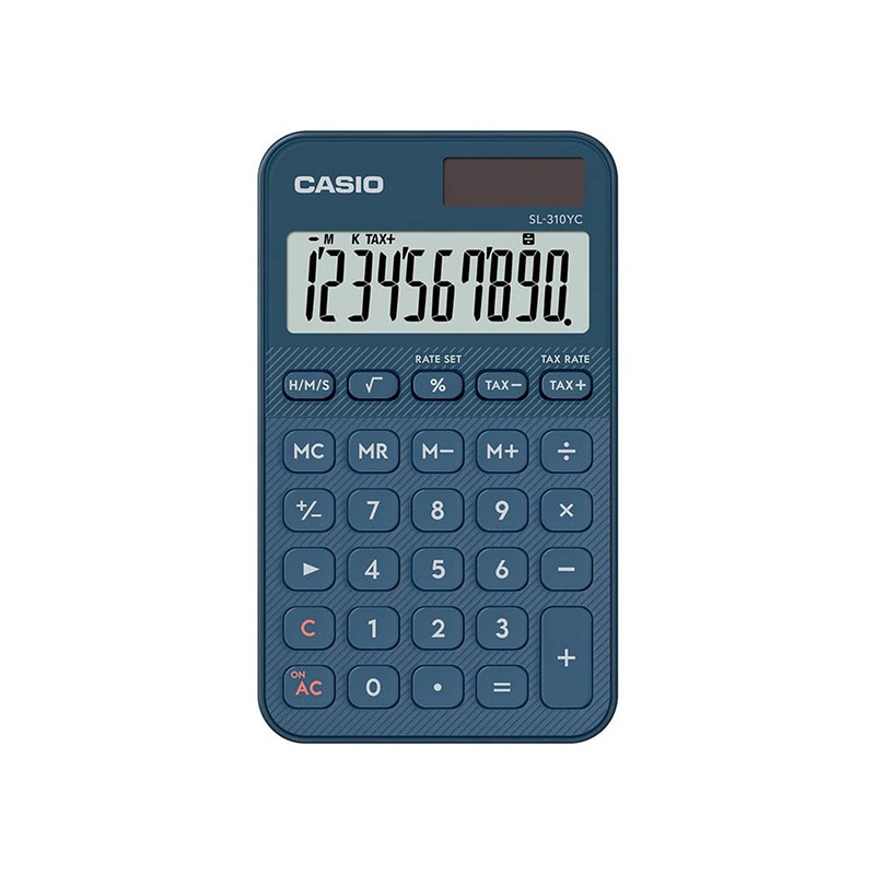 Casio Kalkulačka SL 310 YC NY, modrá, desetimístná, duální napájení
