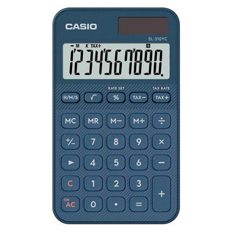 Casio Kalkulačka SL 310 YC NY, modrá, desetimístná, duální napájení