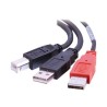C2G "Y" Cable - Kabel USB - USB typ B (M) do USB, USB (pouze napájení) (M) - USB 2.0 - lisovaný