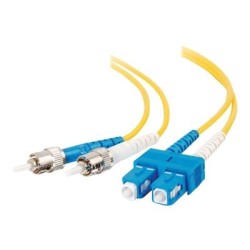 C2G ST-ST 9/125 OS1 Duplex Singlemode PVC Fiber Optic Cable (LSZH) - Síťový kabel - jednoduchý režim ST (M) do jednoduchý režim