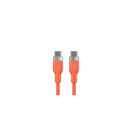 HYPERHYPERJUICE FLEX USB-C/SILICONE CHARGING CABLE - ORANGE