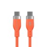 HYPERHYPERJUICE FLEX USB-C/SILICONE CHARGING CABLE - ORANGE