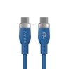 HYPERHYPERJUICE FLEX USB-C/SILICONE CHARGING CABLE - BLUE