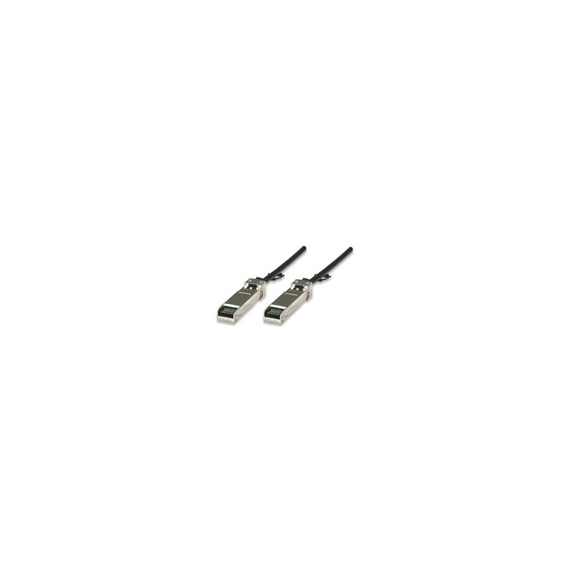Intellinet 1m SFP+ 10Gb patch kabel, černý, 10GBase-CU SFP+ Copper Twinax Cable Assembly, SFF-8431