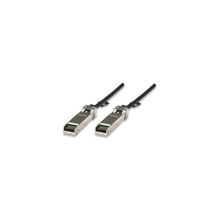 Intellinet 1m SFP+ 10Gb patch kabel, černý, 10GBase-CU SFP+ Copper Twinax Cable Assembly, SFF-8431