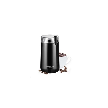Orava KM-803 mlýnek na kávu, 180 W, nůž z ušlechtilé oceli, objem 45g, bezpečnostní pojistka, černá