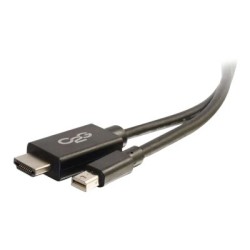 C2G 6ft Mini DisplayPort to HDMI Adapter Cable - Mini DP Male to HDMI Female - Black - Kabel adaptéru - kompatibilní s TAA