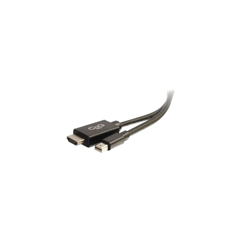 C2G 6ft Mini DisplayPort to HDMI Adapter Cable - Mini DP Male to HDMI Female - Black - Kabel adaptéru - kompatibilní s TAA
