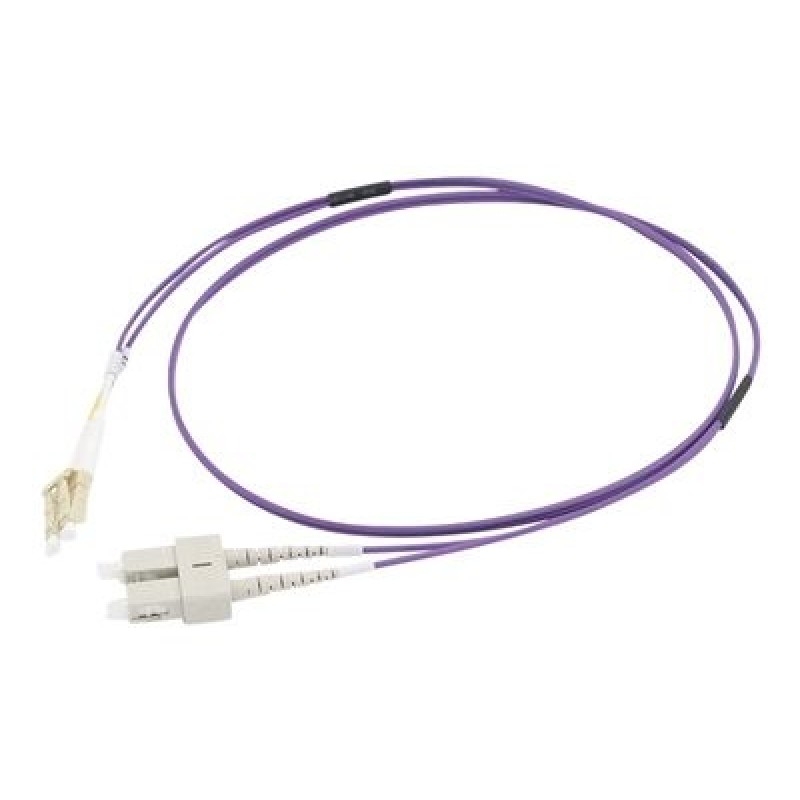 C2G 2m LC/SC OM4 LSZH Fibre Patch - Purple - Patch kabel - multirežim LC (M) do SC několik režimů (M) - 2 m - 2 m - optické