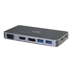 C2G - Dokovací stanice - USB-C - VGA, HDMI, DP