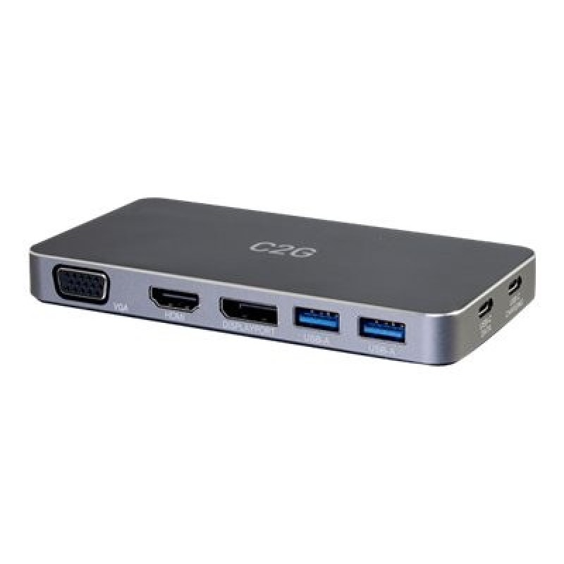 C2G - Dokovací stanice - USB-C - VGA, HDMI, DP