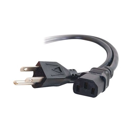 C2G 18 AWG North American Power Cord - Elektrický kabel - power IEC 60320 C13 do NEMA 5-15P (M) - 1.8 m - lisovaný - černá