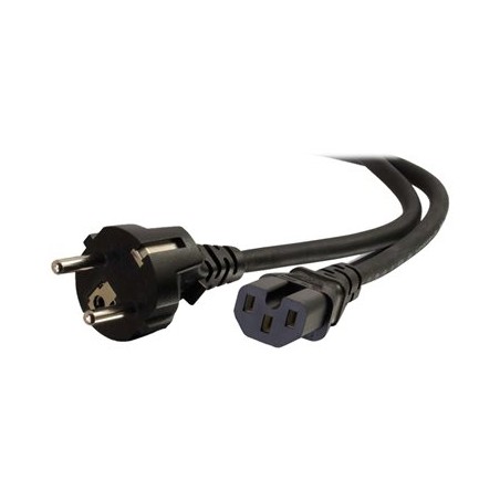 C2G 250 Volt Hot Condition European Power Cord - Prodlužovací šňůra - power CEE 7/7 (M) do IEC 60320 C15 - AC 250 V - 2 m