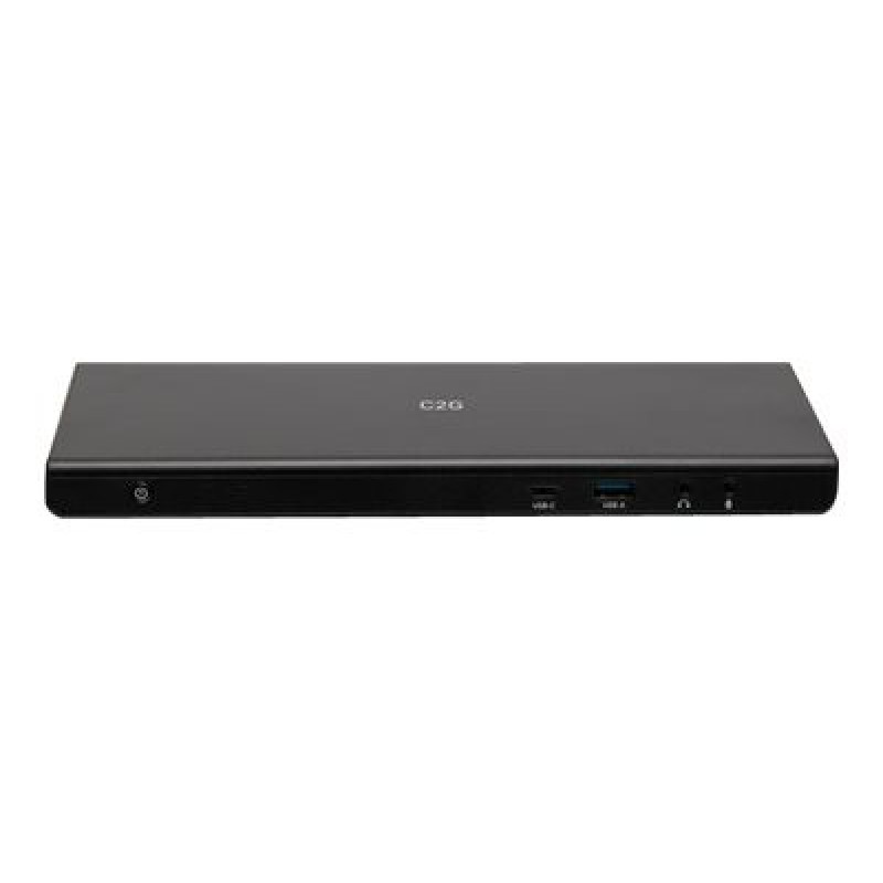 C2G USB-C 12-in-1 Triple Display Docking Station with HDMI, DisplayPort, Ethernet, USB, 3.5mm Audio and Power Delivery up to