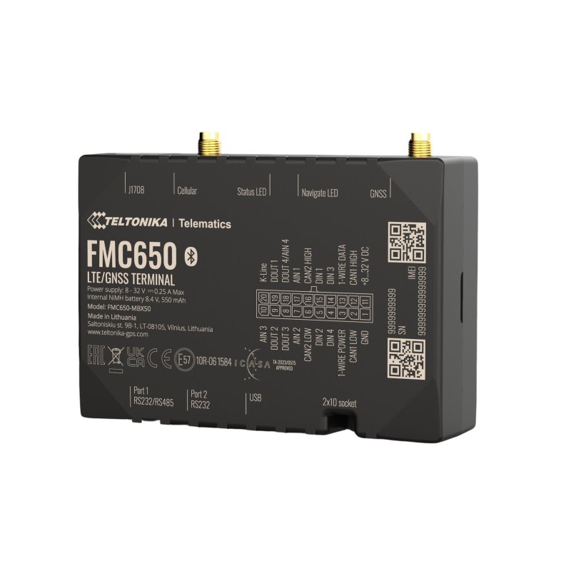 Teltonika Telematics FMC650, Profesionální GPS tracker s 4G LTE Cat 1