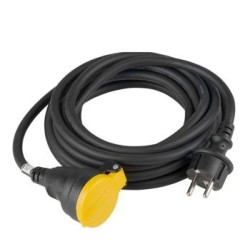 PremiumCord Venkovní prodlužovací kabel – IP44, 16A, 3×1,5 mm2 gumový 5m