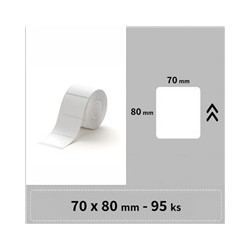 Niimbot štítky RP 70x80mm 95ks Bílé pro B3S