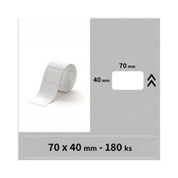 Niimbot štítky RP 70x40mm 180ks Bílé pro B3S