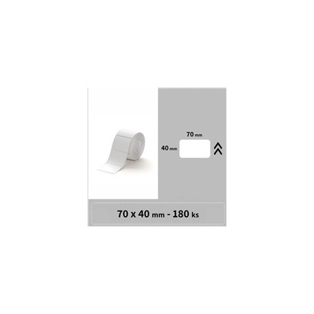 Niimbot štítky RP 70x40mm 180ks Bílé pro B3S