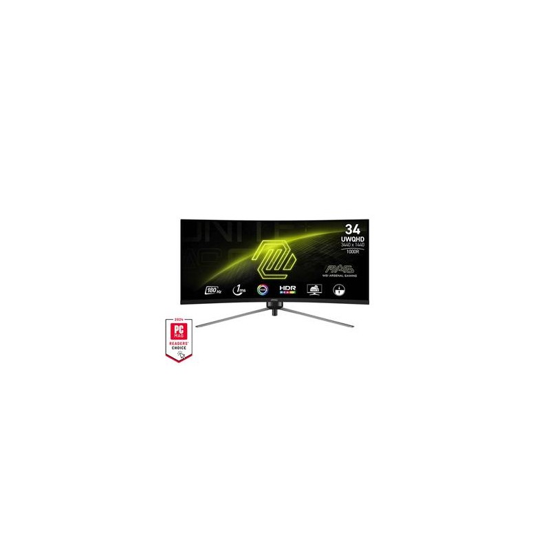 MSI MAG/345CQR/34"/VA/wQHD/180Hz/1ms/Černá/3R