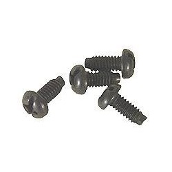 12-24 Mounting Screws, Steel, Black, 100pc