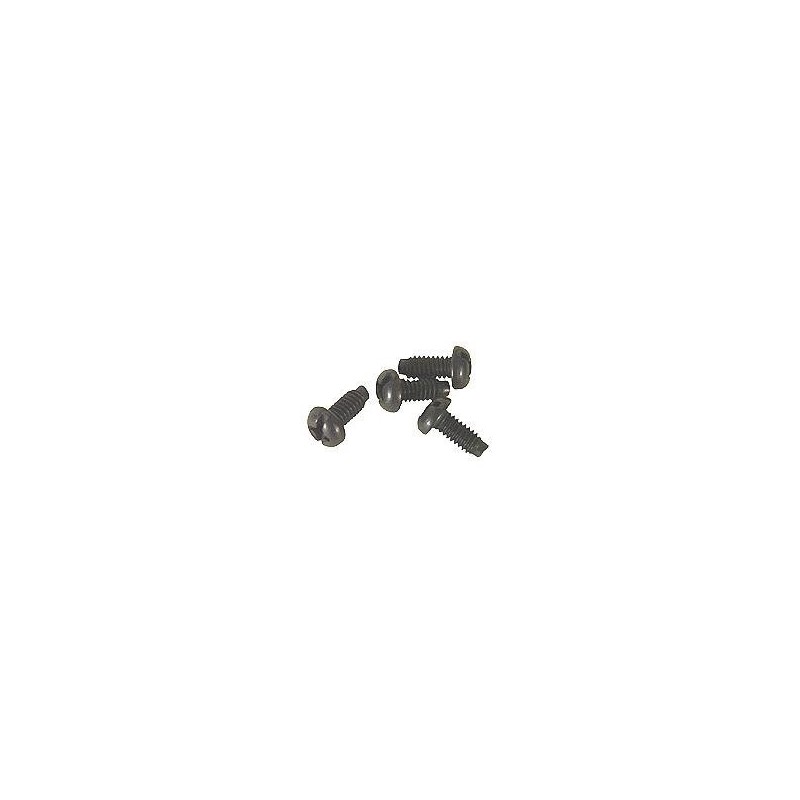 12-24 Mounting Screws, Steel, Black, 100pc