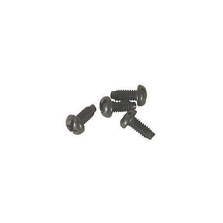 12-24 Mounting Screws, Steel, Black, 100pc