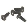 12-24 Mounting Screws, Steel, Black, 100pc