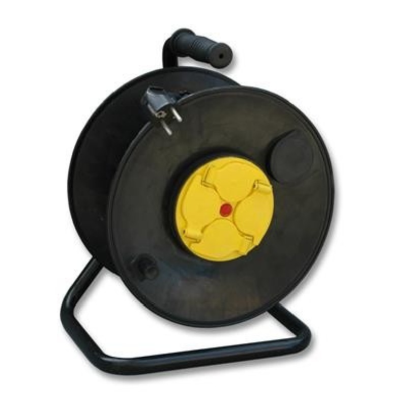 PremiumCord Prodlužovací kabel 230V 50m buben, gumový vodič 3x1,5mm2