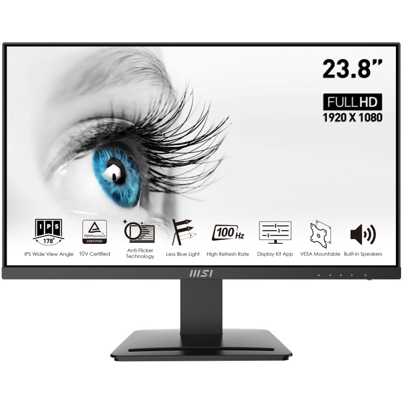 MSI Pro/MP243X/23,8"/IPS/FHD/100Hz/4ms/Černá/2R
