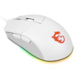 MSI herní myš CLUTCH GM11 WHITE Gaming/ 5.000 dpi/ RGB Lighting/ 6 tlačítek/ USB
